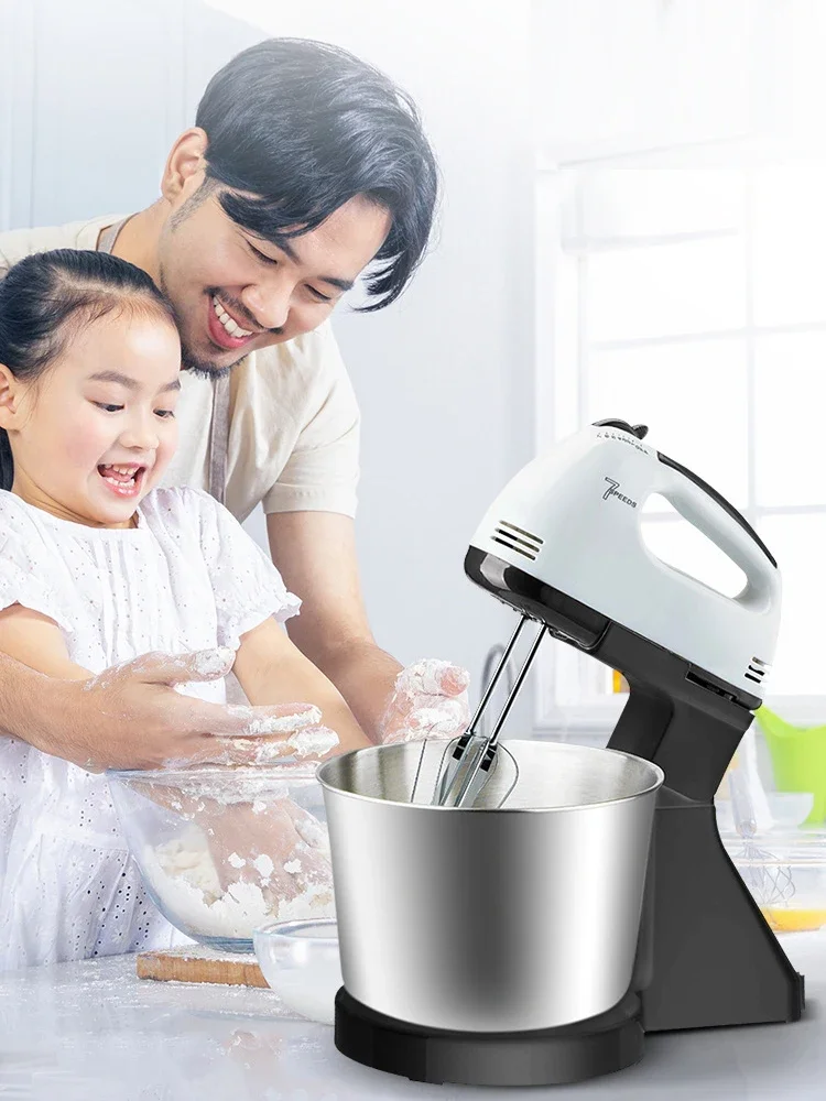 110V/220V Stand Food Mixers Kitchen Electric Food Blender Desktop Egg Whisk Cream Cake Dough Kneader Milk Frother Food Processor