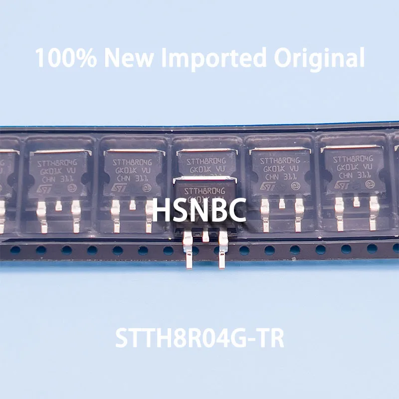 10Pcs/Lot STTH8R04G-TR STTH8R04G 8R04G TO-263 8A 400V Fast Recovery Diode 100% New Original