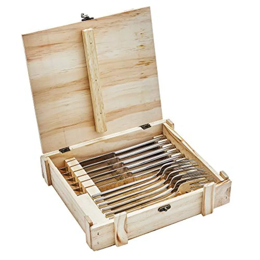 

Steak Dinner 12-Piece Set includes forks and steak knives Gift Set with Presentation Box