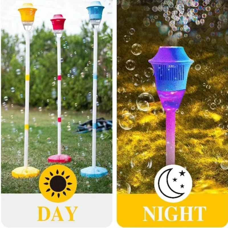 Lamp Soap Bubbles Machine Automatic Bubble Gun Creative Bubble gun Toys Blower Maker  weeding  birthday Party Games Toys for