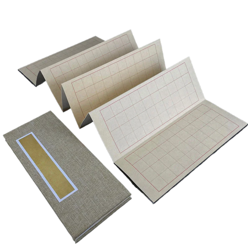 

Retro Blank Xuan Paper Booklet Traditional Small Regular Script Chinese Calligraphy Practice Writing Booklet Beginner Art Supply