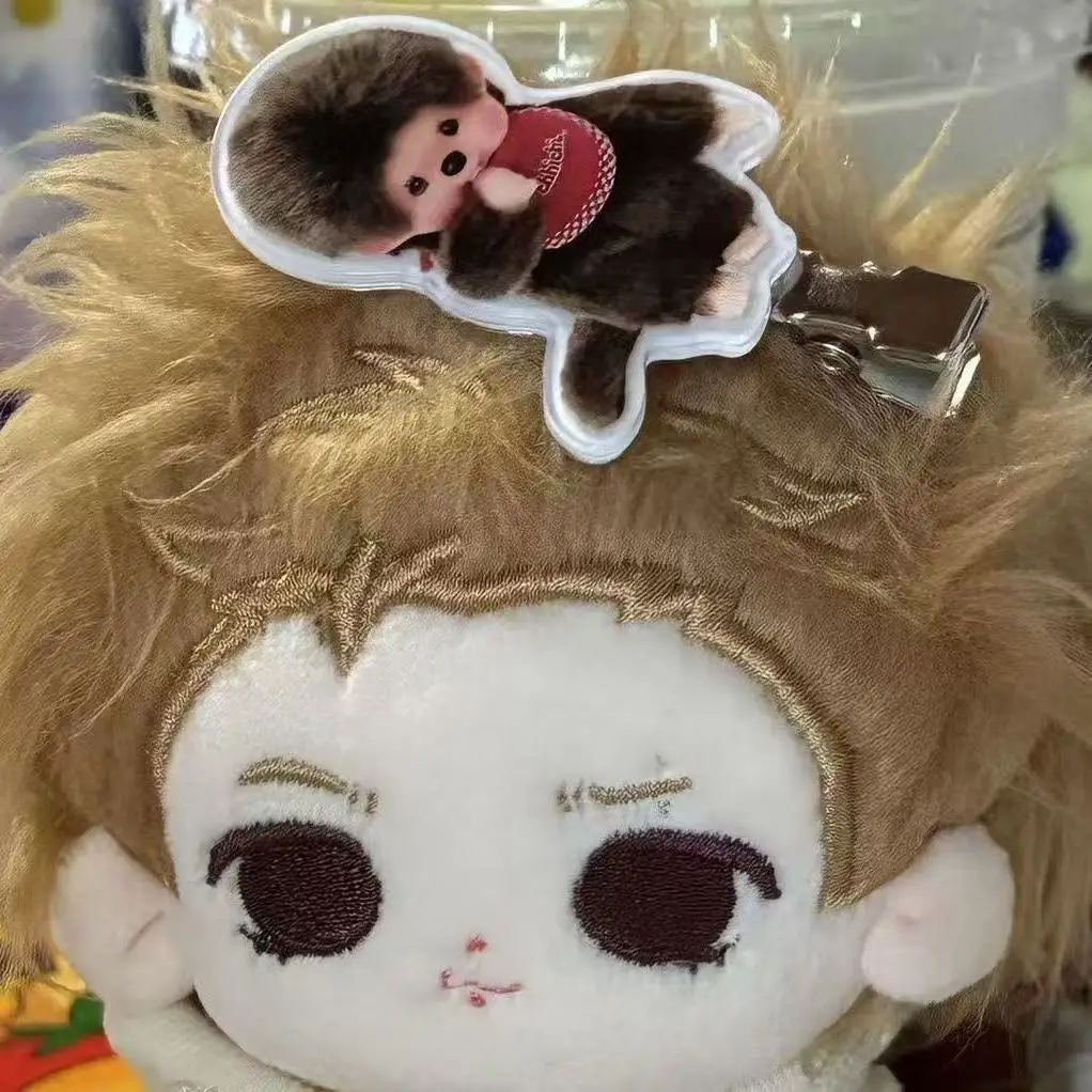 Monchichi Hair Clip Kawaii Cute cartoon Monkey Hair Clip Sweet Female Hair Accessory Gift for Friends