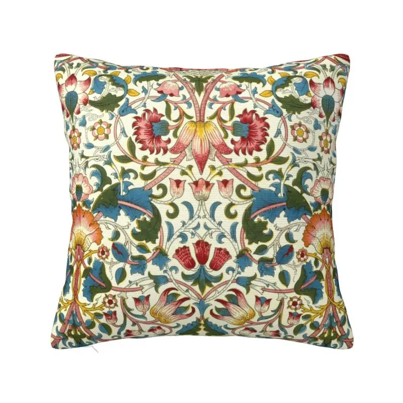 Custom William Morris Cushion Covers Floral Textile Pattern Velvet Luxury Throw Pillow for Car Sofa