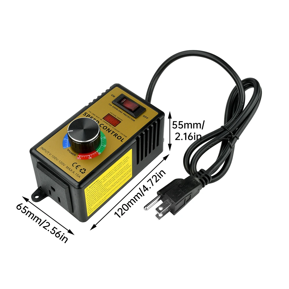 220V/110V 4000W Fan Speed Controller Motor Speed Controller Grinder Drill Variable Voltage Regulator Industrial Automation Tool
