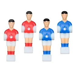 4x Foosball Men Replacement Set, Soccer Table Player Foosball Table Parts, Mini Football Players Figure Football Men for Home