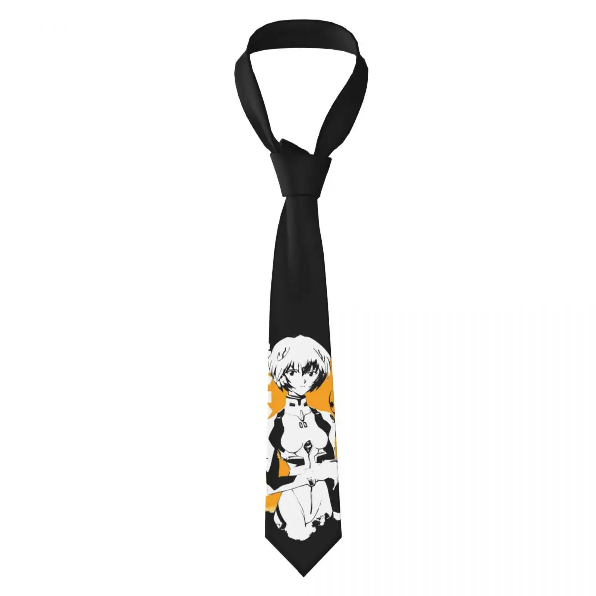 Unisex Rei Ayanami Pilot 00 Presidence Kties, Polyester, Neck Ties for Men, Slim, Narrow Accessrespiration, Gravatas Party, 8 cm