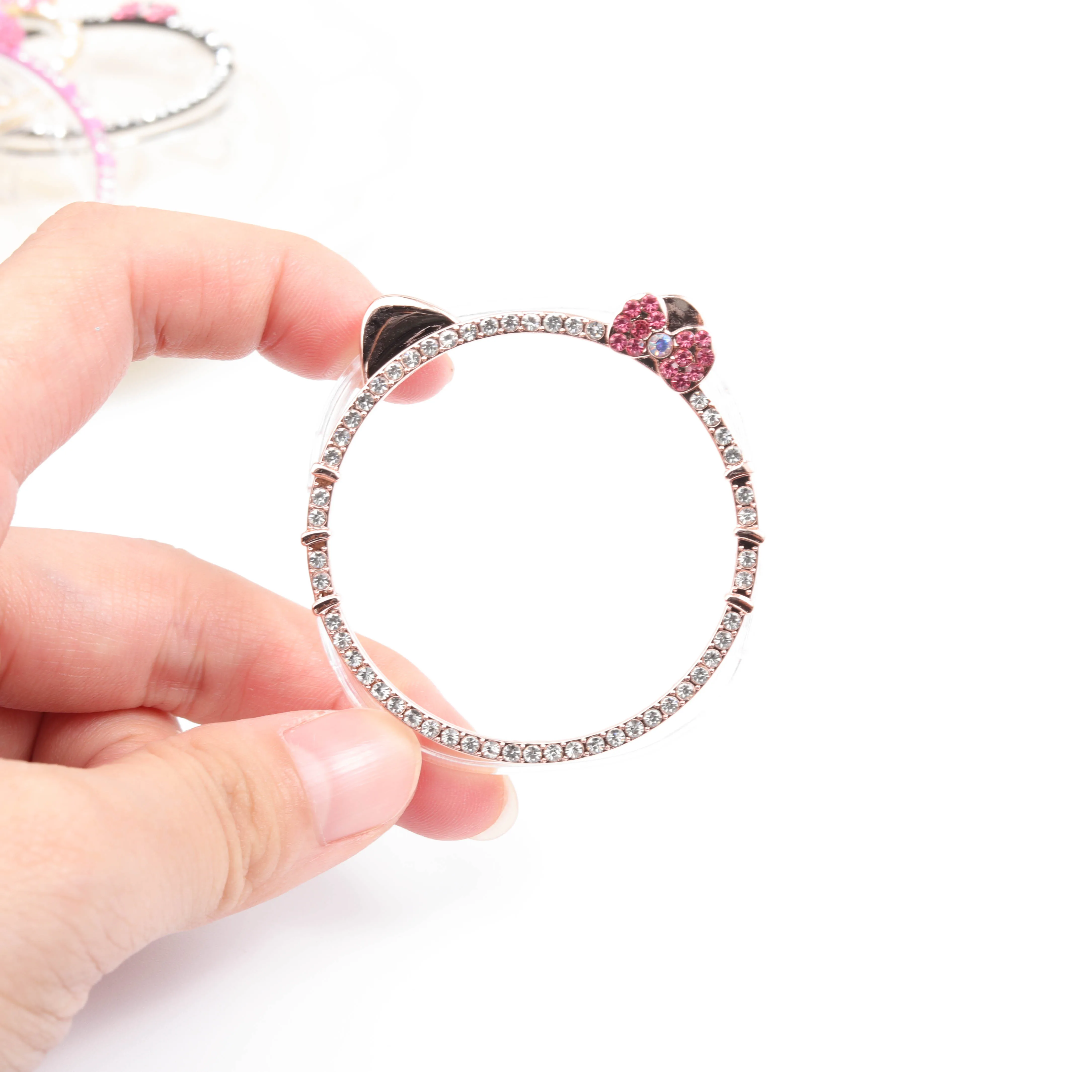 Diamond Cover for Samsung Galaxy watch 8 44mm 40mm Accessories KT Cat Bling PC bumper Frame Protective Band Galaxy watch 8 Case