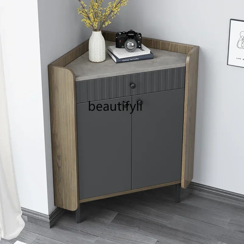 Corner Cabinet Right Angle Wall Multi-Functional Small Apartment Corner Triangle Nordic Simple Space-Saving Storage Corner