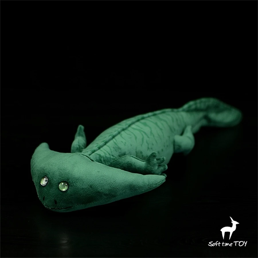 Diplocaulus High Fidelity Anime Cute Fossil Plushie Axolotl Plush Toys Lifelike Animals Simulation Stuffed Doll Kawai Toy Gifts