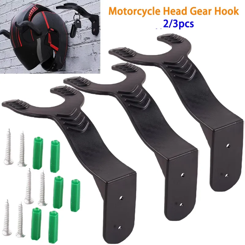 Cycling Gear Holder - 2/3 adet motosiklet kaskı tutucu duvara