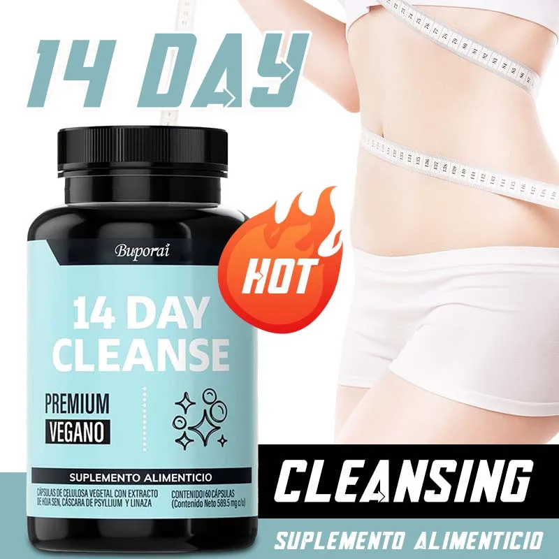 

14 Day Cleanse - Contains Senna Leaf To Promote Intestinal and Digestive Health, and Cleanse The Intestines for Detoxification