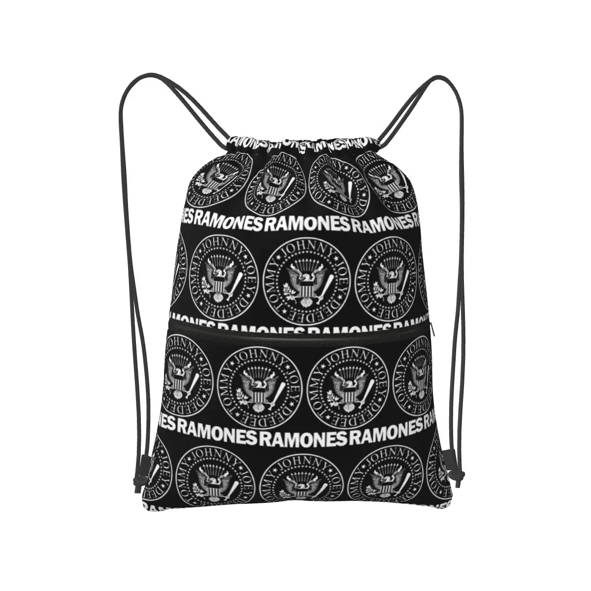 

Рюкзаки Ramone Merch: многофункциональные сумки на шнурке с карманами для мелочей, сумки для книг для мужчин, женщин и студентов