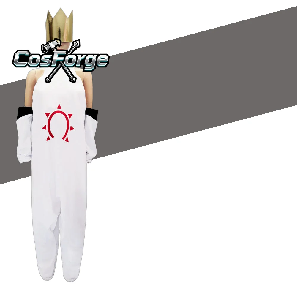 

Fire Force Haumea Cosplay Costume - White Jumpsuit Uniform Men Women Halloween Party Anime Carnival Stage