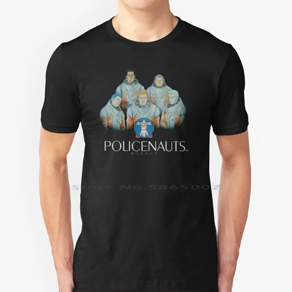 Policenauts Crew T Shirt Cotton 6XL Policenauts Metal Gear Solid Hideo Kojima Snatcher Zone Enders