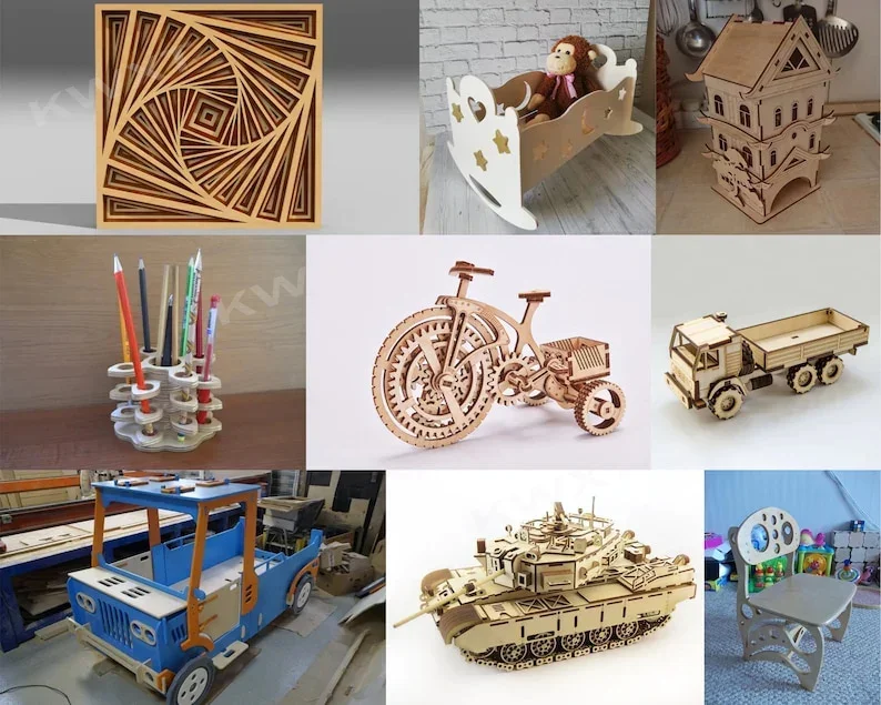 5000+ PACK 16GB LASER CUT VECTOR FILE 3D CNC PANTOGRAPH Animal Airship Truck DOLL HOUSE VEHICLE FURNITURE BUILDING DECORATION