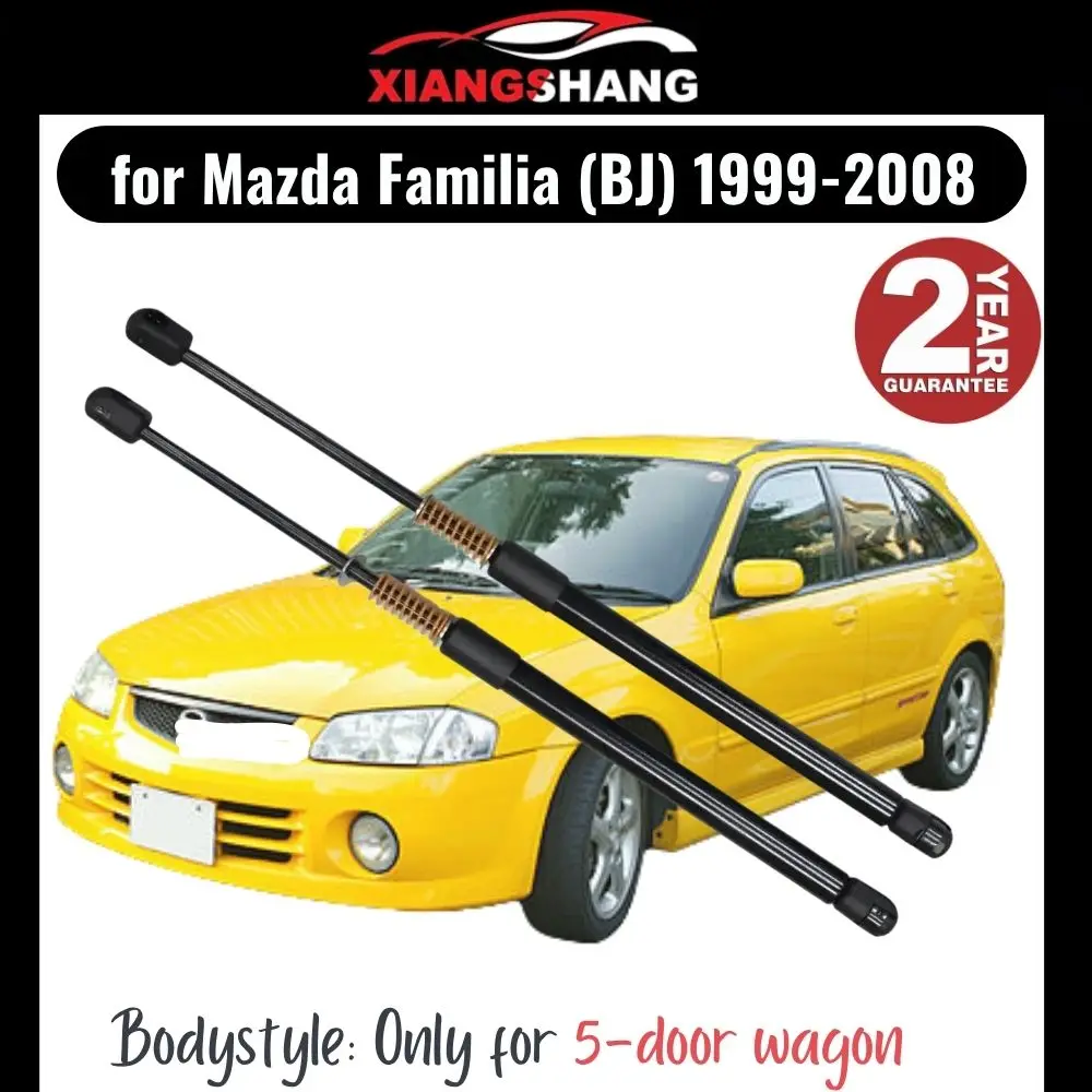 

2pcs Rear Tailgate Damper for Mazda Familia (BJ) Wagon 1999-2008 WITH SPRING Trunk Boot Gas Charged Gas Struts