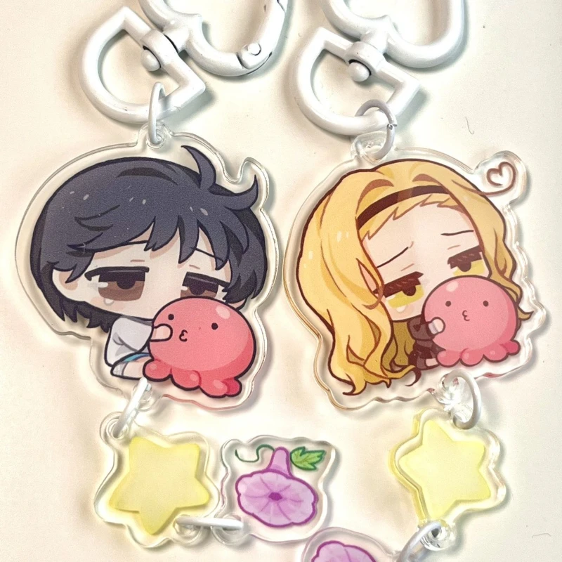 أنيمي تاكوبي الأصلي الخطيئة Kirarazaka مارينا كوز شيزوكا تأثيري المفاتيح Kawaii الاكريليك قلادة كيرينغ حقيبة الملحقات الدعامة