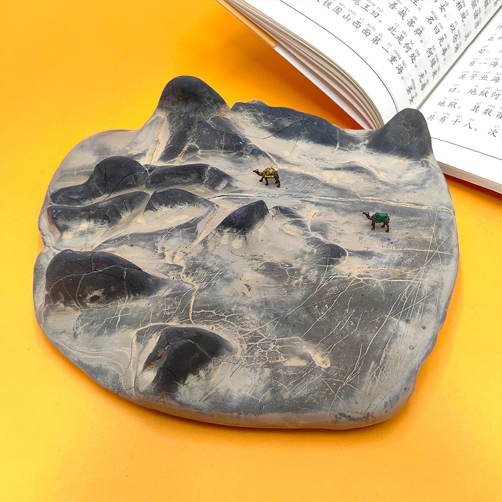 Asian Natural Landscape Stone Gift for Men Home Decor Rough Precision Stone Cadeau Homme