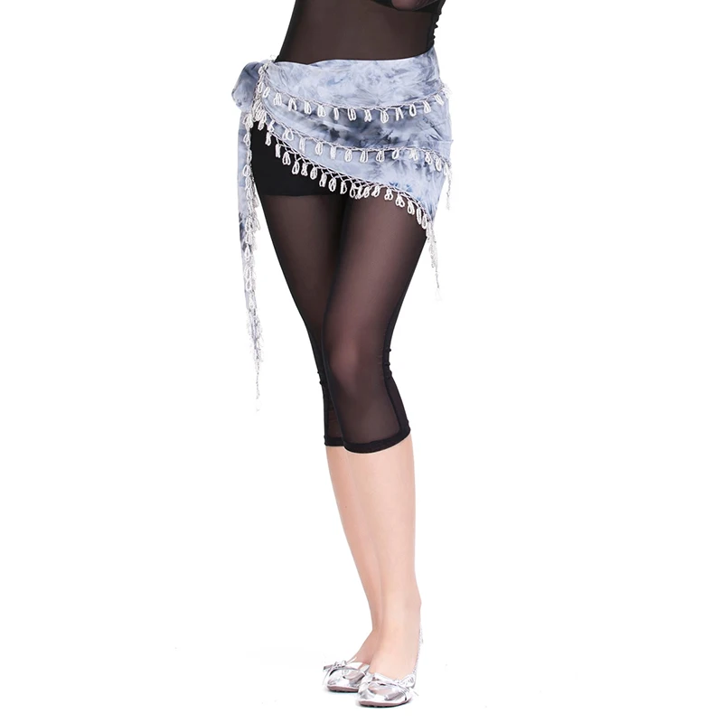 

Women Belly Dance Practice Leggings Mesh Capri Pants