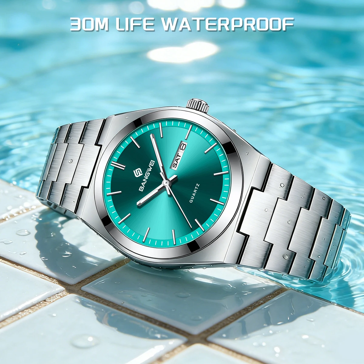 LIGE New Luxury Quartz Man Wristwatch Sport Men Watches Waterproof Luminous Date Week Stainless Steel Men's Watch Male Reloj+box
