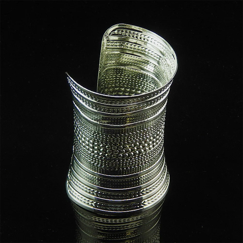 Exaggerated Metal Armlet For Men Women Wide Bracelet Durable Stainless Steel Long Lasting Wear Resistant Elegant Design Gift