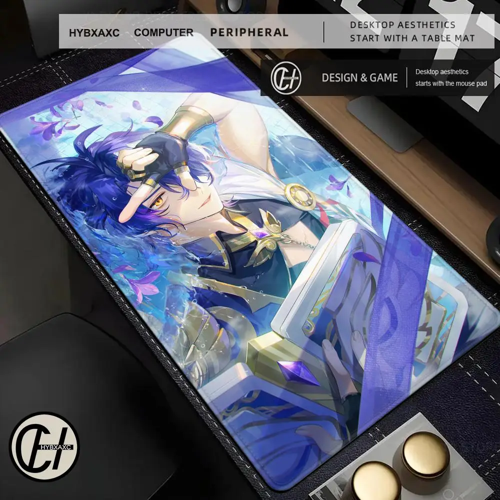 PC Game Dr Ratio Honkai Star Rail Mouse Pad Cute HD Rubber Desk Pad Extended Gaming Keyboard Mat Large 90x40cm XXL Gamer HYBXAXC