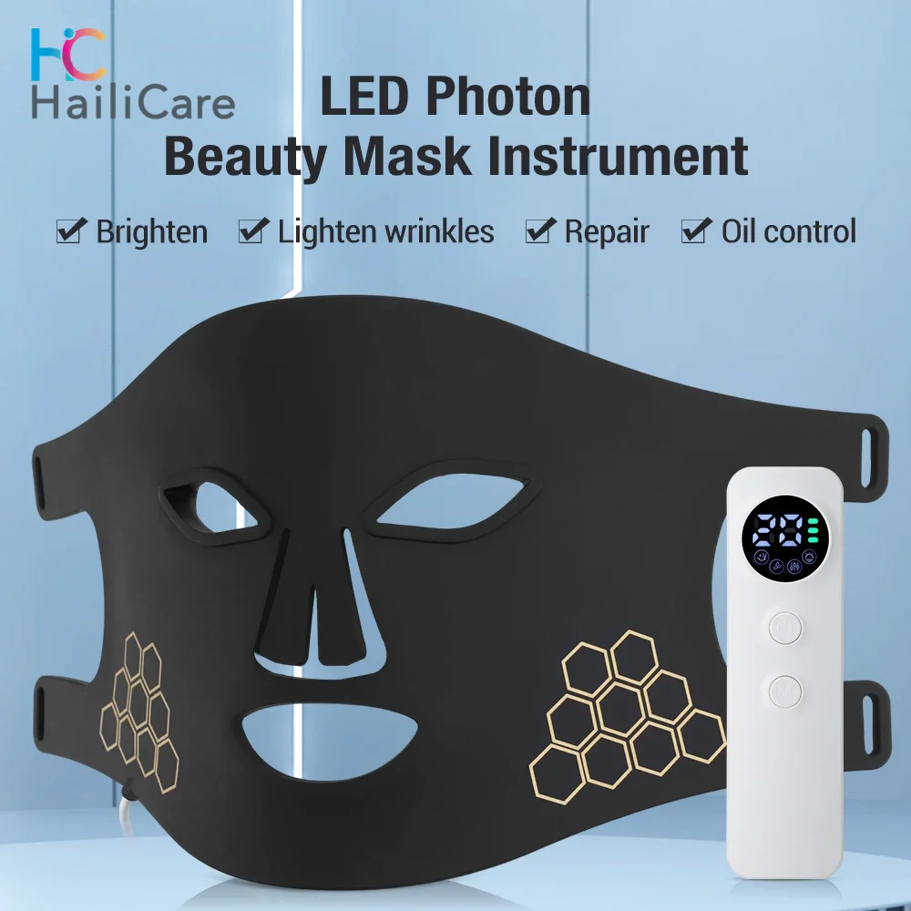 72 LED Photon Beauty Mask Instrument USB Electronic Mask Rejuvenation Lightens Fine Lines Brighten Skin Tone Repair Skin