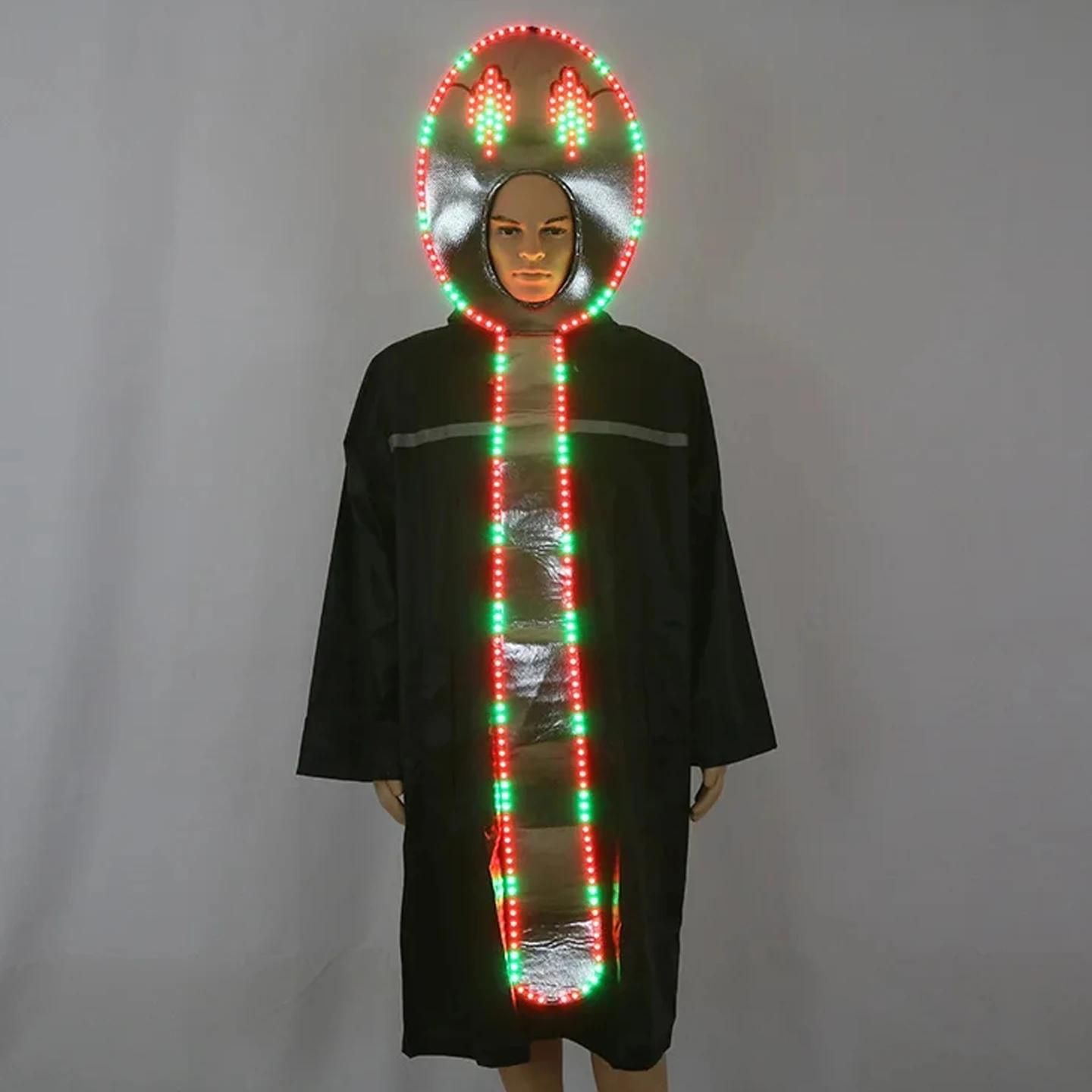

LED Light up Rainbow Fluorescent Spoon Set Stage Performance Atmosphere Costume Accessories Bar Waiter Ethnic Stage Costume