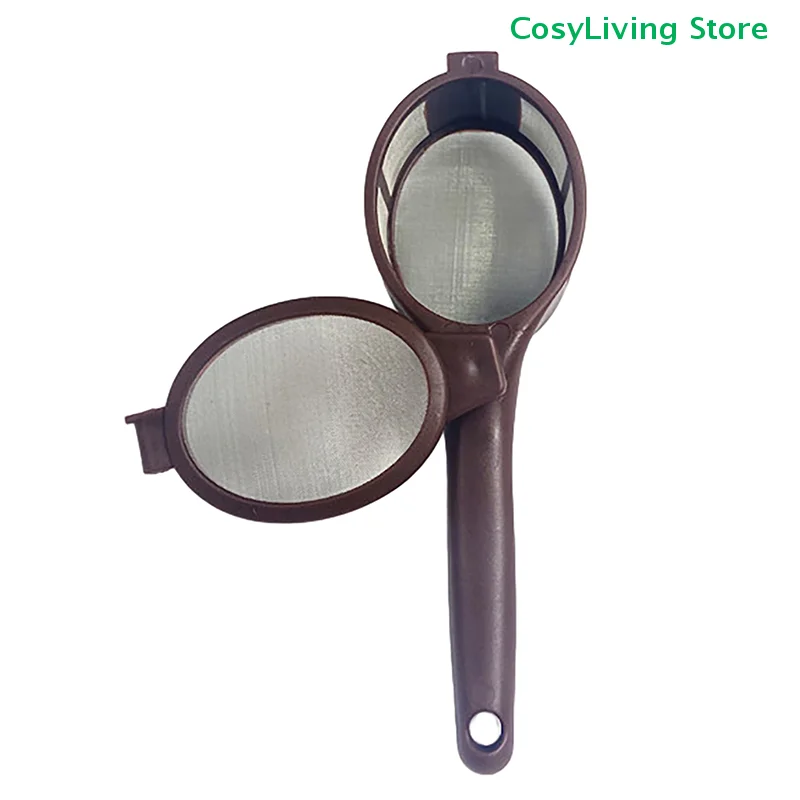 1Pcs Brown Coffee Infuser Coffee Capsule Powder Filter Spoon Tea Infuser Reusable Loose Leaf Strainer Bag