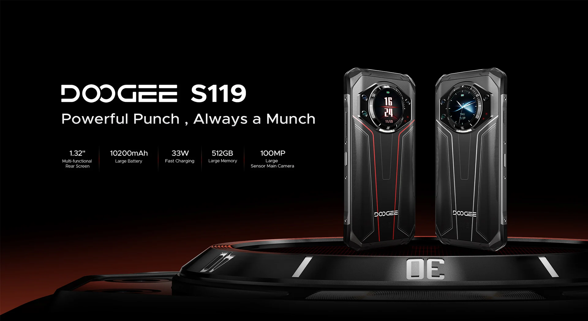 DOOGEE S119 4G Прочный смартфон Новый экономичный смартфон 8 ГБ + 512 ГБ 4G