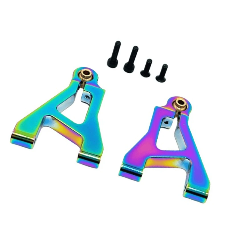Brazo oscilante inferior delantero apto para MJX 1/14 14304 14303 14302 14301 piezas de mejora de coche de Control remoto chapado al vacío multicolor