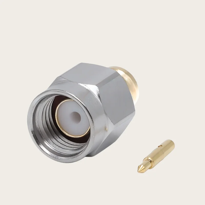 SMA-JB3 Stainless Steel Screw Socket SMA Pin Internal Thread Needle Welding SS402 RG402/670-141 Cable Connector