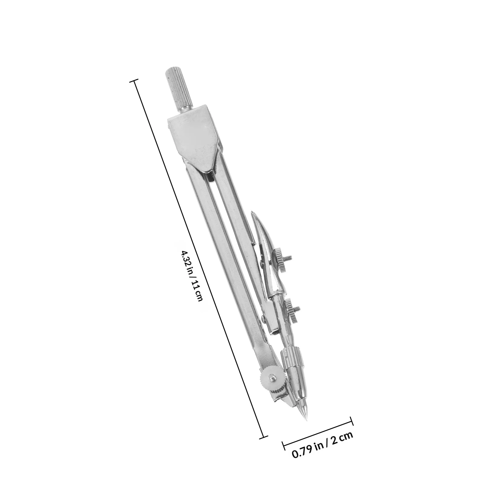 2Pcs Metal Craft Compass Portable Scribing Gauge Marking Gauge Multi-Function Compass Tool Metal Scribe