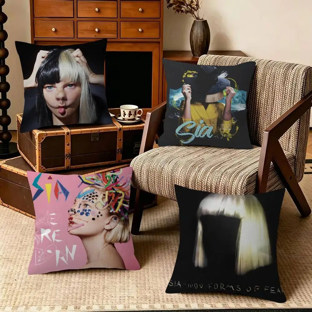 Sia F-Furler Reasonable Woman Ranjha   Decorative Polyester Throw Pillow Cover Square Suitable for Home Office Coffee Shop Decor