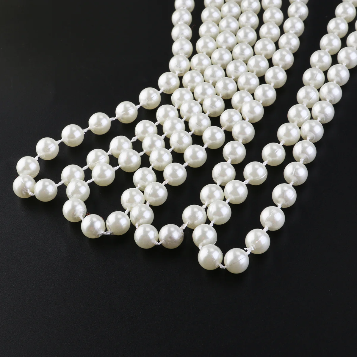 

10M Pearl Garland String Beige Acrylic Beads For Wedding Diy Crystal Curtain Bridal Accessories Party Decoration Craft Supply