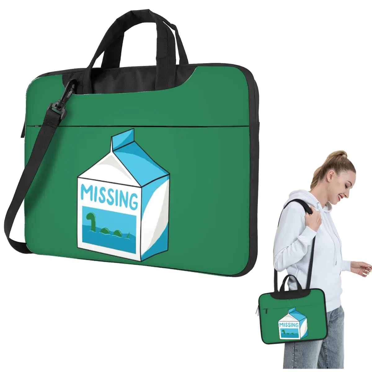 

Missing Crossbody Laptop Bag Case Computer Bag 13 14 15.6 Inch Notebook Pouch for Macbook Pro