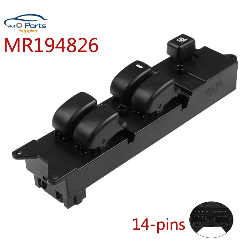 New MR194826 Front Power Window Control Switch For Mitsubishi Pajero Lancer Galant Outlander LHD