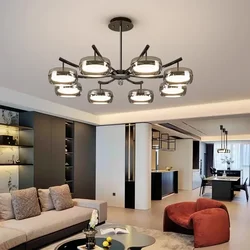 Nordic Minimalist Ceiling Chandelier for Dining Living Room Center Table Bedroom Pendant Lamp Home Decor Luster Lighting Fixture