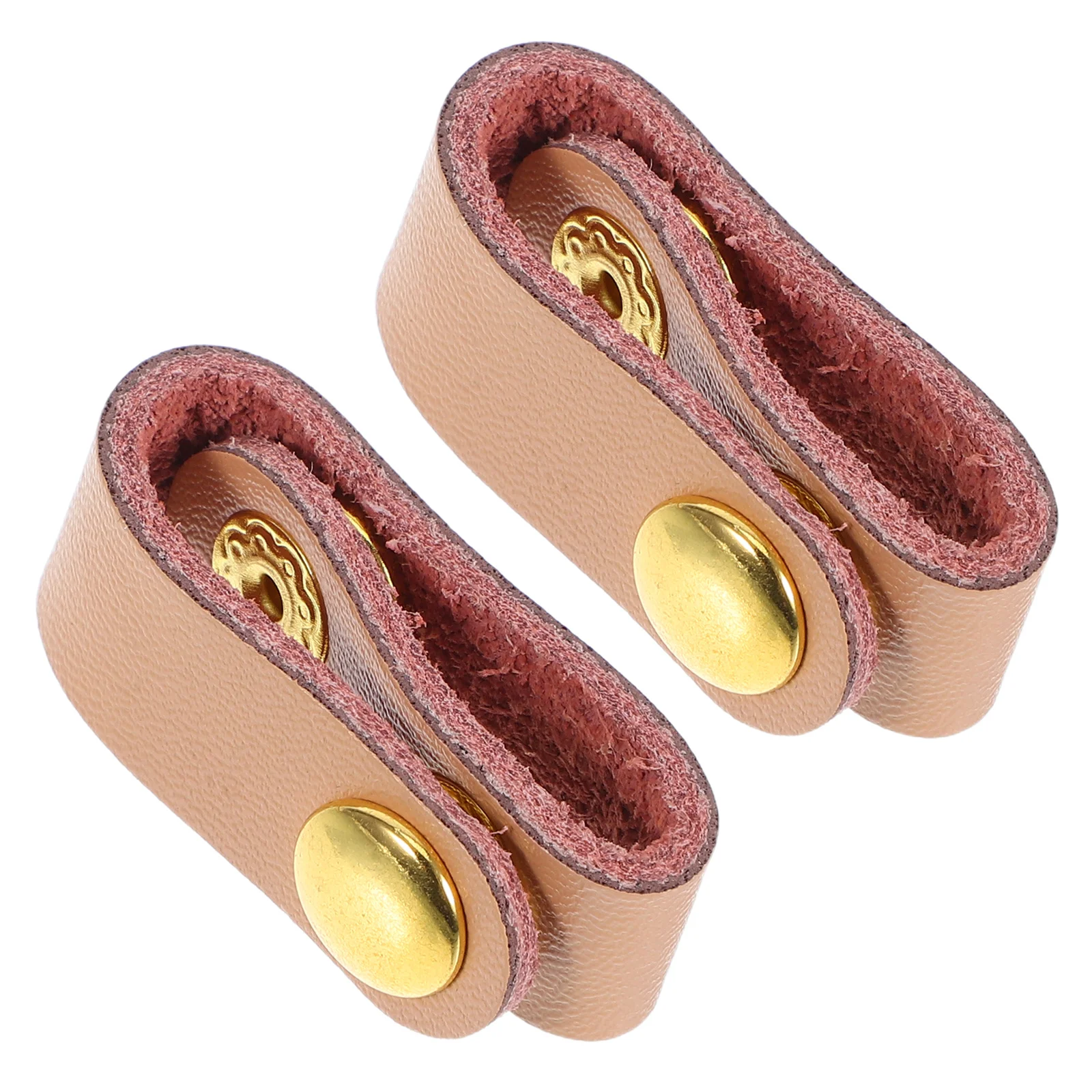 

2pcs Strap Adjustment Buckle: Genuine Cowhide Bag Handle Shortener Clip For Tote Handbags Adjustable Fixing Accessories