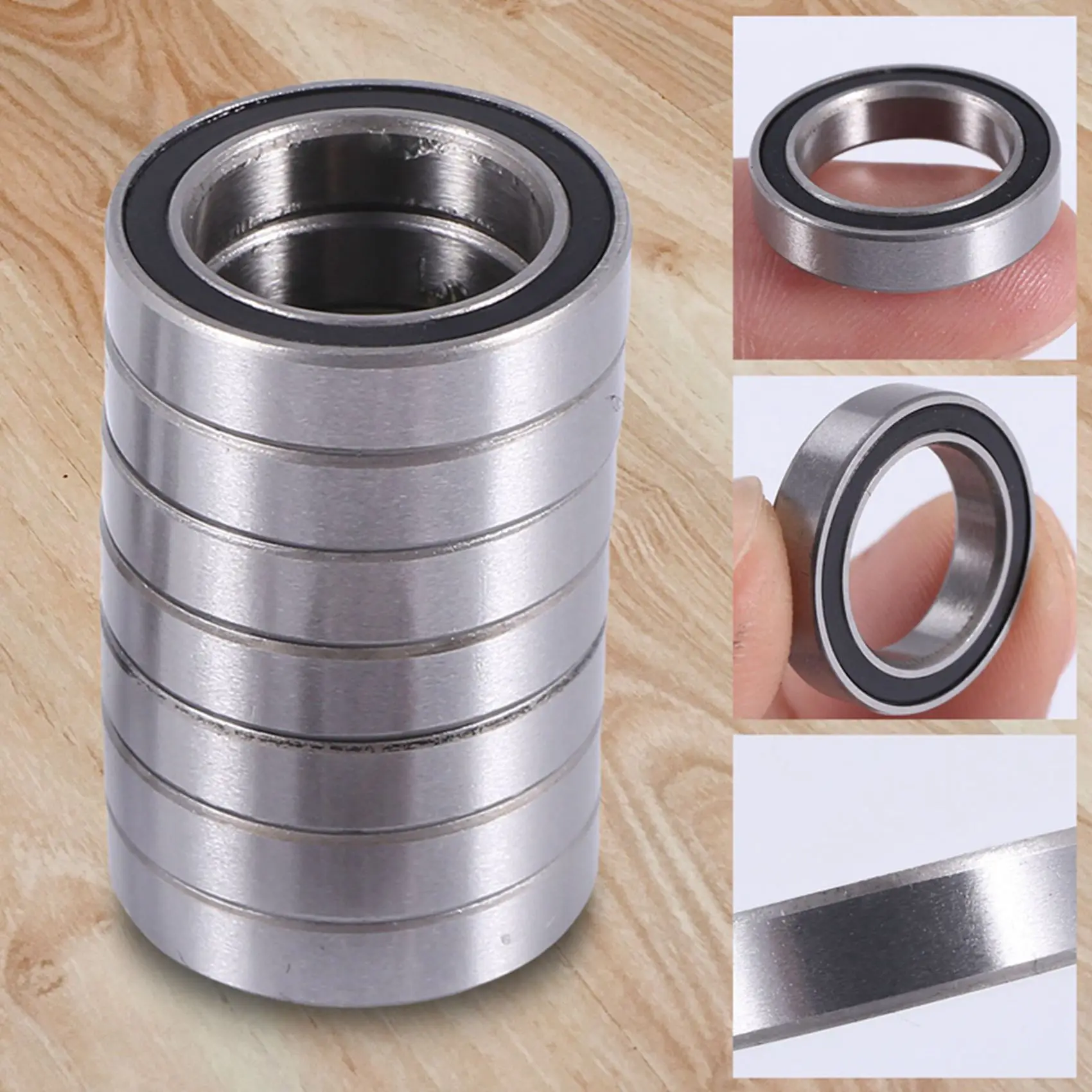 

New User~10PCS 6701- 12X18X4 mm Miniature Double Rubber Sealed Deep Groove Ball Bearings