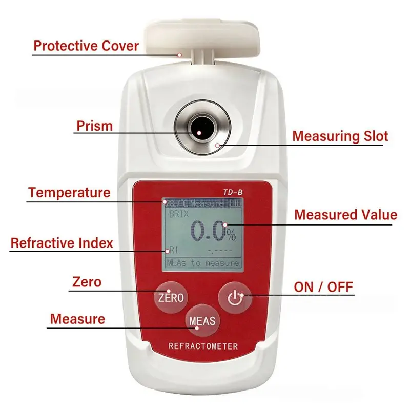 YANA50I Digital Refractometer For Honey Fruit Juice Beverage