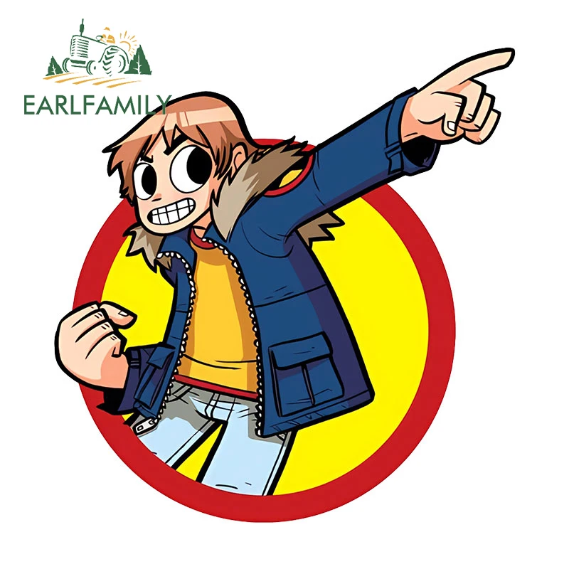 

EARLFAMILY 13 см x 12,6 см для Скотта пилигрима Юмористическая аниме Автомобильная наклейка Водонепроницаемая фотография виниловый аксессуар JDM