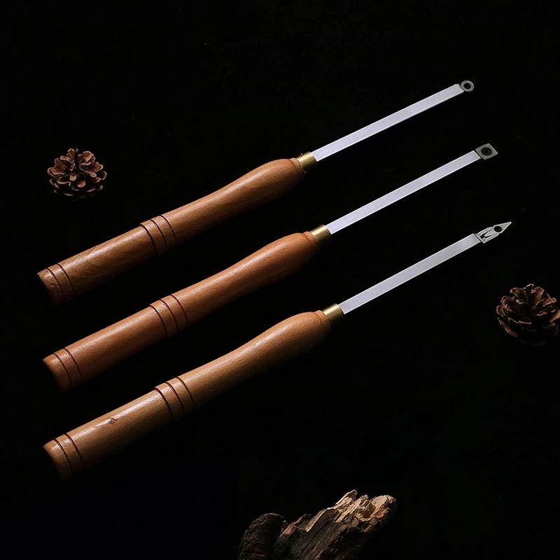 Woodturning Carbide Lathe Tools,Includes Replacement Cutter Inserts 6 Pcs, Screws And Key Star Wrenches