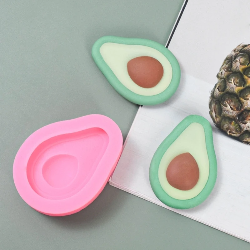 Handmade Products Little Avocado Ornament Silicone Mold Scented Gypsum Ornaments Drop Resin Mold for Decoration