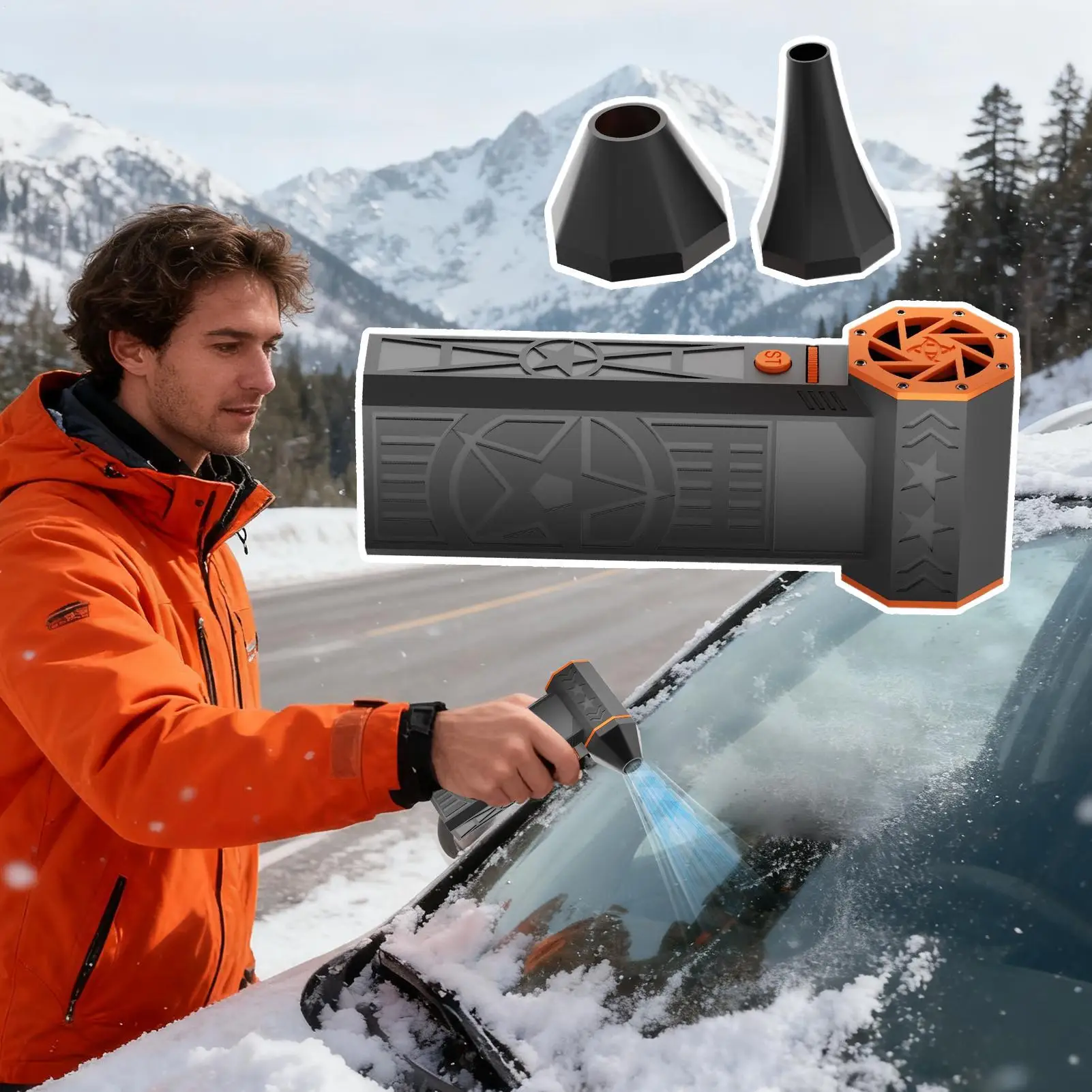 Electric Air Duster Rechargeable Portable Detailing Supplies Car Cleaning Blower Snow Air Duster For Truck RV SUV Frost