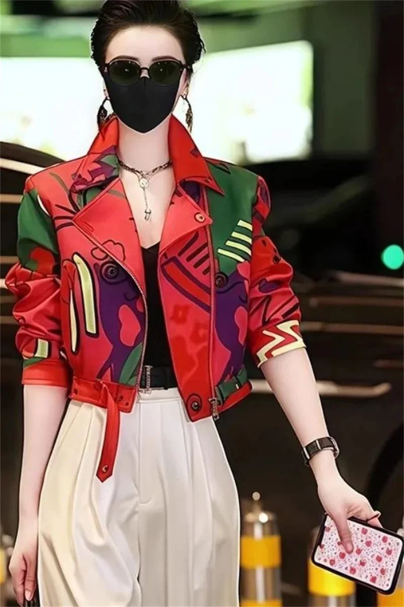 Frauen Jacke Weiblichen Kurzen Mantel Mode Druck Jacken Damen Xiaoxiangfeng High-end-Mäntel Mit Futter Mantel JJ242