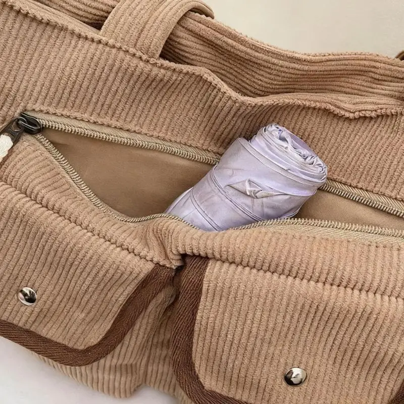 

X90D Вельветовая сумка большой емкости для женщин, сочетающая корейский стиль и долговечность, подходящая для различных случаев