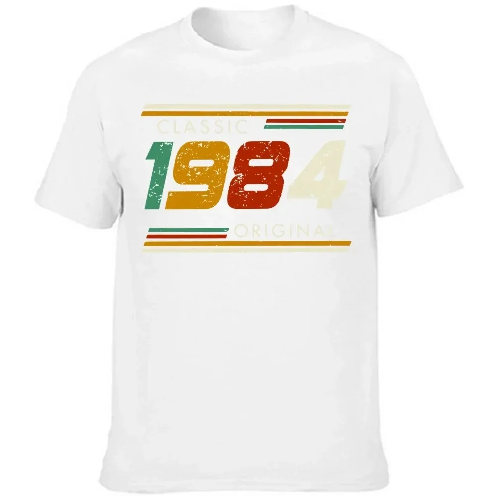 Graphic Birthday Gift Short Sleeved 40 Years Old Born in 1984 Shirt 40th Birthday Summer T-shirt Retro Vintage 1984 Tshirt