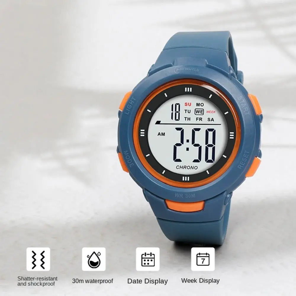 새로운 야광 스포츠 시계 방수 캐주얼 손목시계 수영 다기능 전자 시계