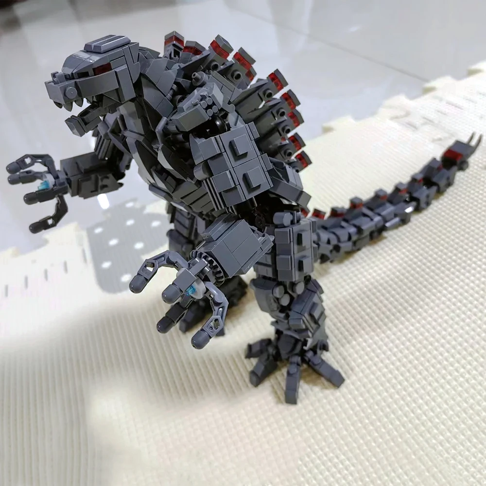 687006   ไอเดียไดโนเสาร์ Monster Moc ของเล่นบล็อกอาคาร God-zilla คริสต์มาสวันเกิดเด็กของขวัญภาพยนตร์เกม 1446 ชิ้น